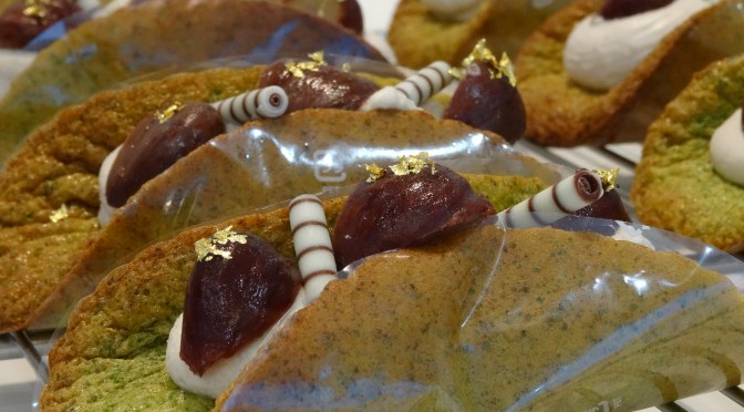 Matcha and Chestnut “Omelettes”